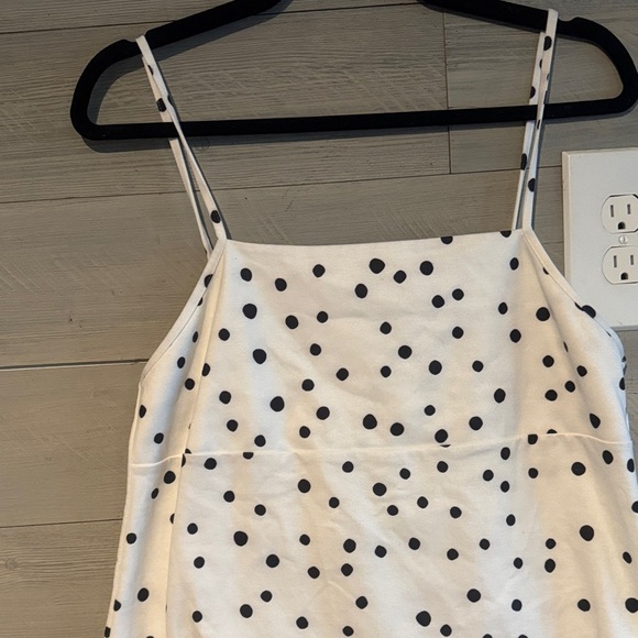 Zara Cream and Black Polka Dot Mini Dress - Picture 4 of 7
